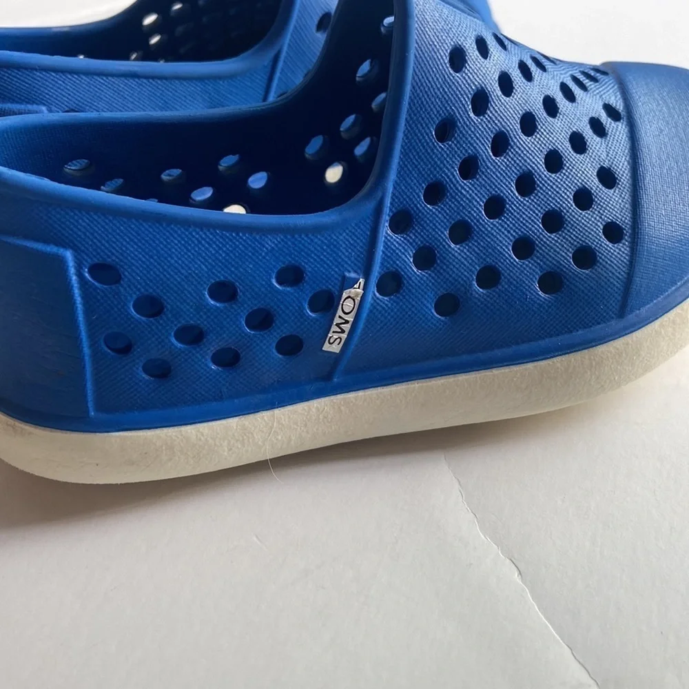 Toms Slip Ons Royal Blue Water Shoes